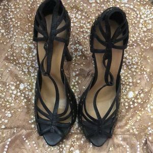 Black Bakers studded heels